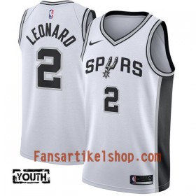 NBA San Antonio Spurs Trikot Kawhi Leonard 2 Nike 2017-18 Weiß Swingman - Kinder
